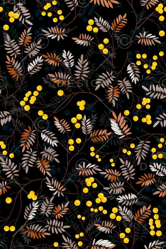 树枝印花华亿平台图片