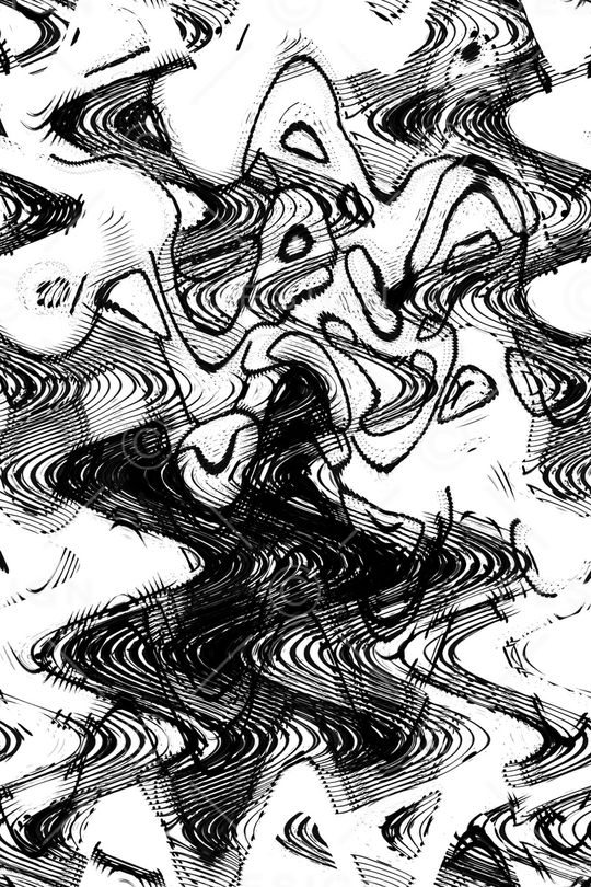 线条印花华亿平台图片