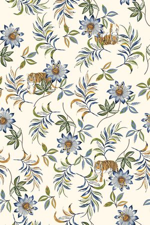 绿植树叶印花华亿平台图片