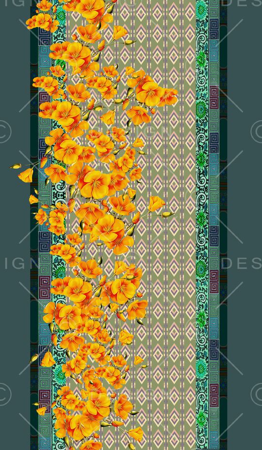 定位花印花华亿平台图片