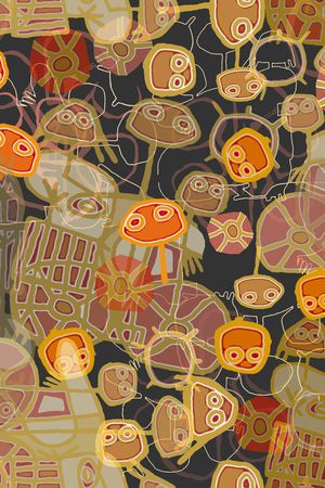 线条印花华亿平台图片