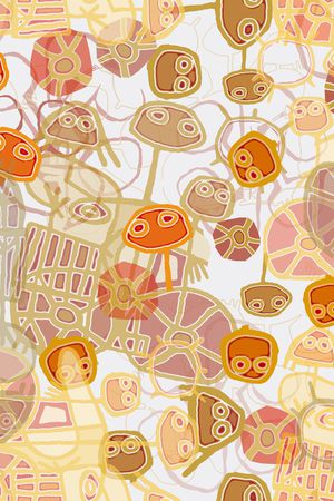 线条印花华亿平台图片