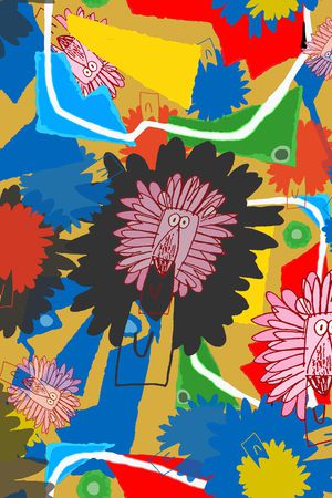 线条印花华亿平台图片