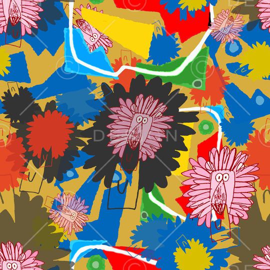 线条印花华亿平台图片