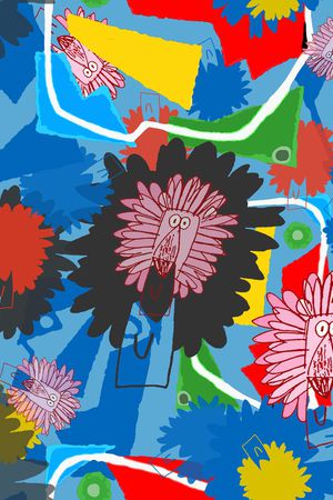 线条印花华亿平台图片