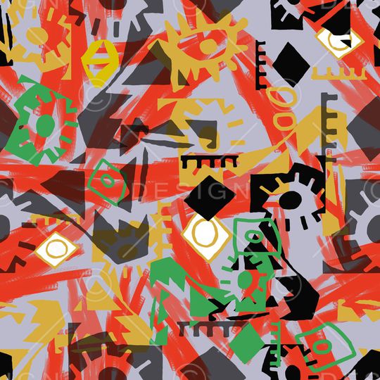 线条印花华亿平台图片