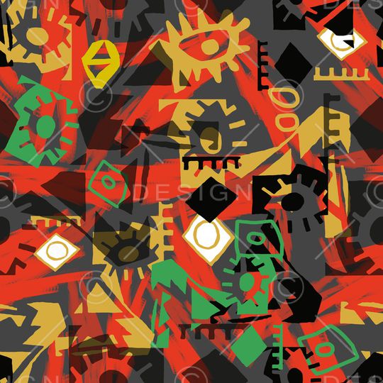 线条印花华亿平台图片