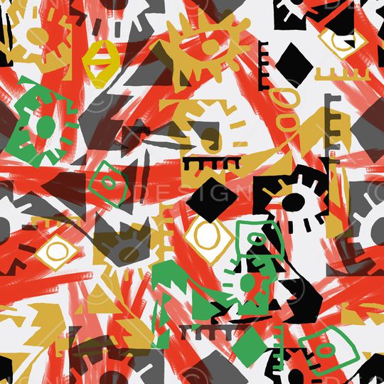 线条印花华亿平台图片