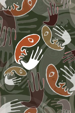 线条印花华亿平台图片