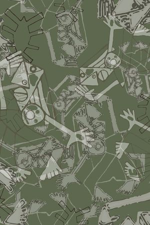 线条印花华亿平台图片