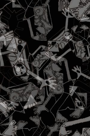 线条印花华亿平台图片