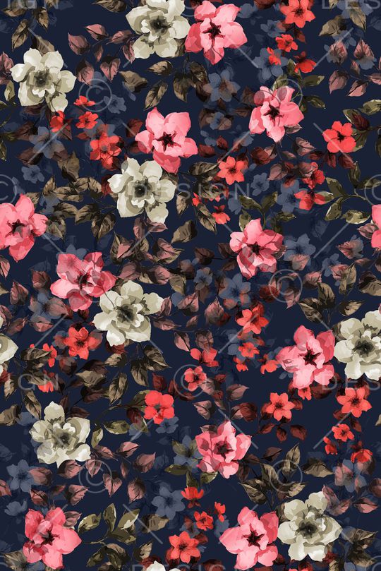 抽象花卉印花华亿平台图片