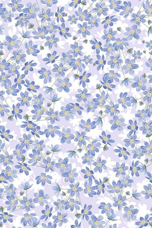 清爽底花卉印花华亿平台图片