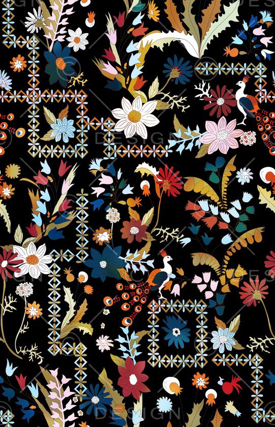 几何印花华亿平台图片