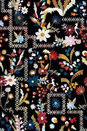 几何印花华亿平台图片