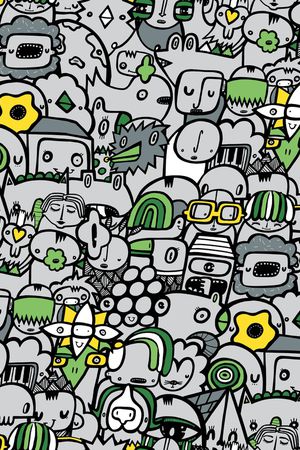 卡通人物印花华亿平台图片