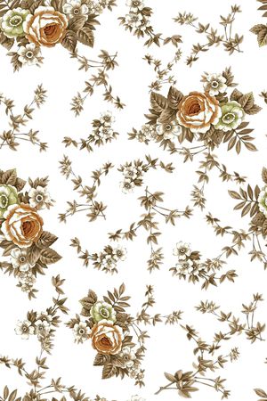 玫瑰花印花华亿平台图片