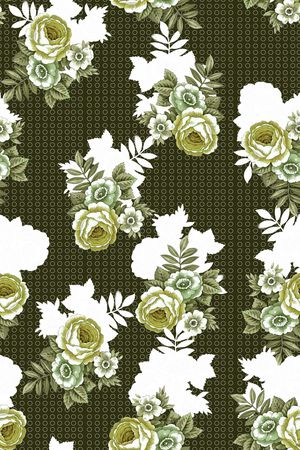 玫瑰花印花华亿平台图片