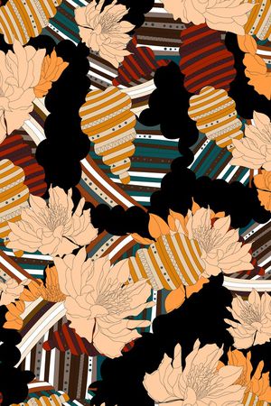 连衣裙印花华亿平台图片