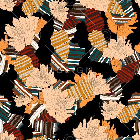 连衣裙印花华亿平台图片