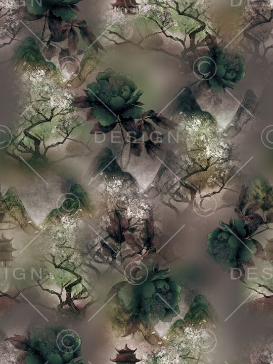 花卉印花华亿平台图片