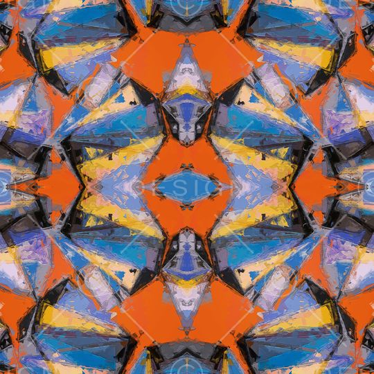 几何印花华亿平台图片