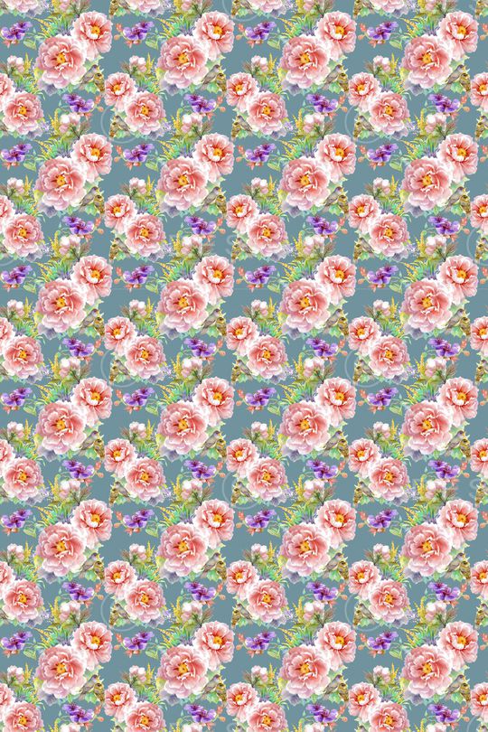 花卉印花华亿平台图片