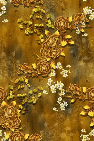 中国风印花华亿平台图片