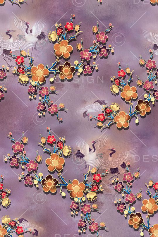 中国风印花华亿平台图片