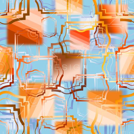 几何印花华亿平台图片