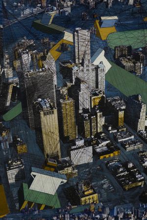 线条印花华亿平台图片