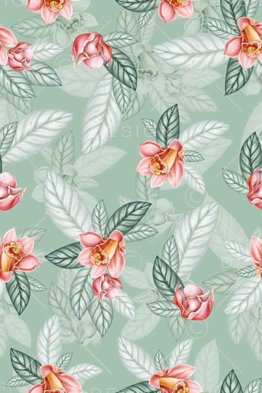 绿植树叶印花华亿平台图片