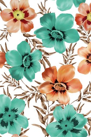 绿植树叶印花华亿平台图片