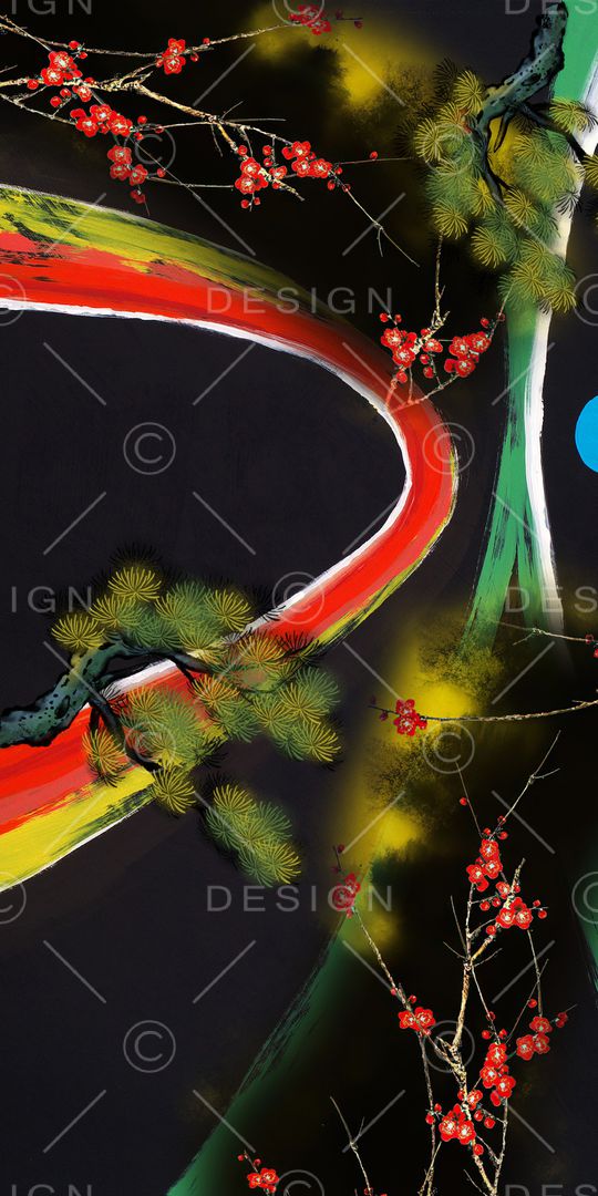 定位花印花华亿平台图片