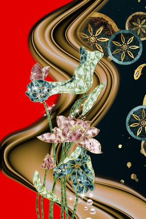 定位花印花华亿平台图片