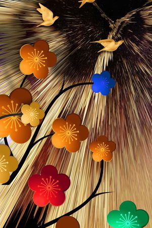 定位花印花华亿平台图片