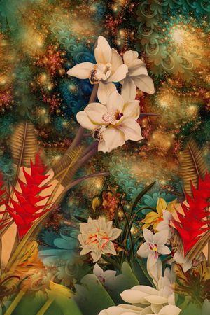 定位花印花华亿平台图片