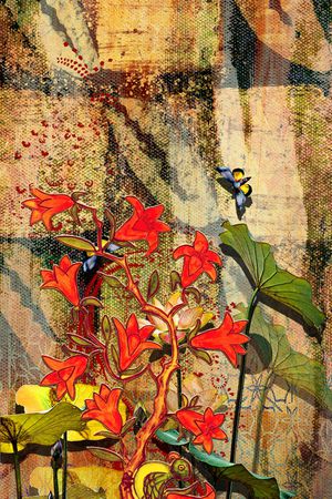 定位花印花华亿平台图片