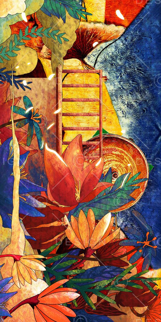 定位花印花华亿平台图片