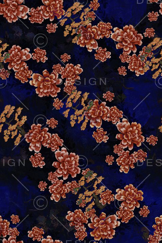 复古印花华亿平台图片