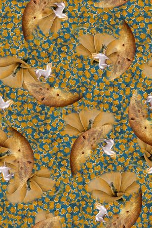 复古印花华亿平台图片