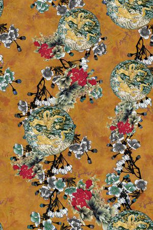 复古印花华亿平台图片