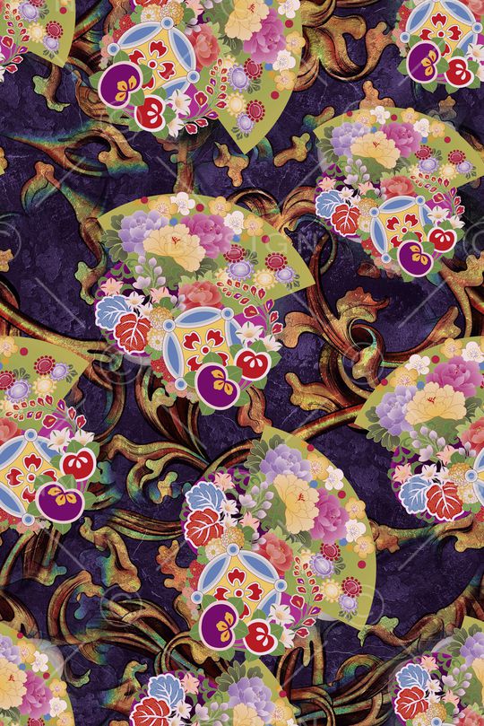 复古印花华亿平台图片