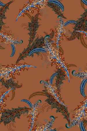 佩斯利印花华亿平台图片