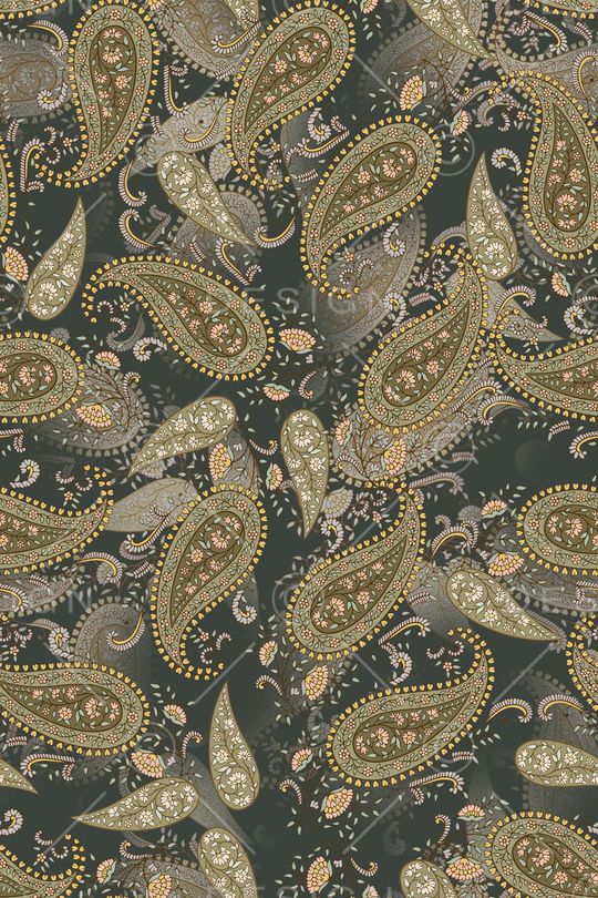 佩斯利印花华亿平台图片