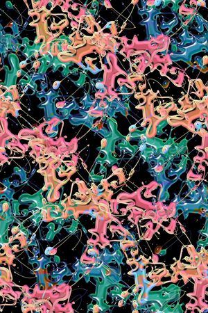 抽象男装印花华亿平台图片