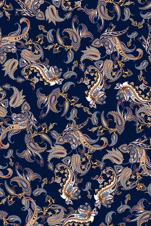 黑底花卉印花华亿平台图片