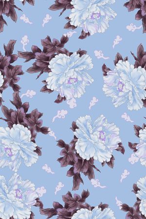 菊花印花华亿平台图片