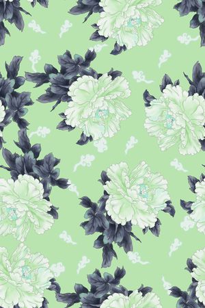 菊花印花华亿平台图片