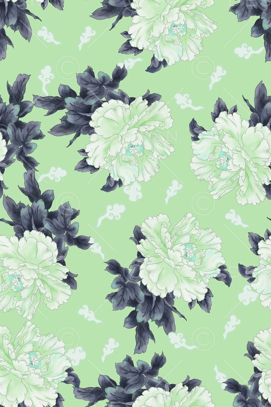 菊花印花华亿平台图片